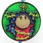 Amuleto de hechicera del bosque en 3D y acrílico