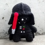 Darth Vader amigurumi decoración lana copito