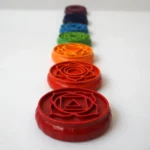 Colección completa de 7 chakras en orden vertical