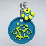 Detalle del personaje Paila en llavero personalizado