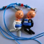 Recordatorios para matrimonio en tonos azules